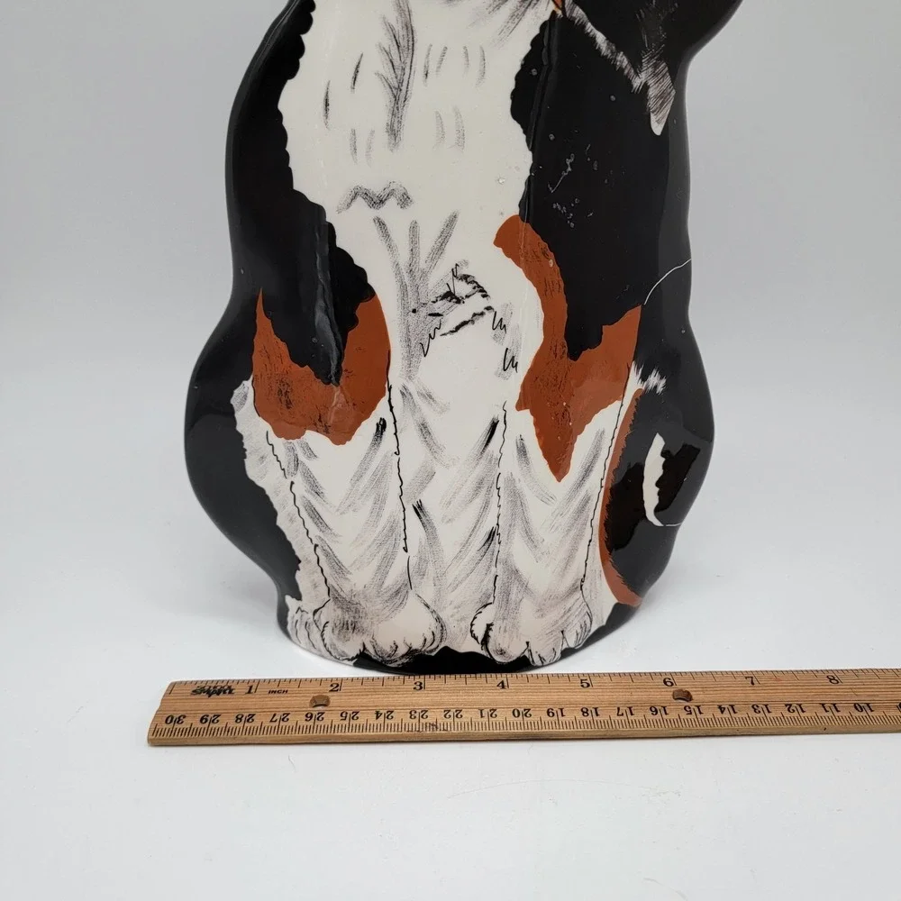 Dogs by Nina Lyman Burmese Mountain Dog Greater Swiss Mountain Dog Vase 12''
